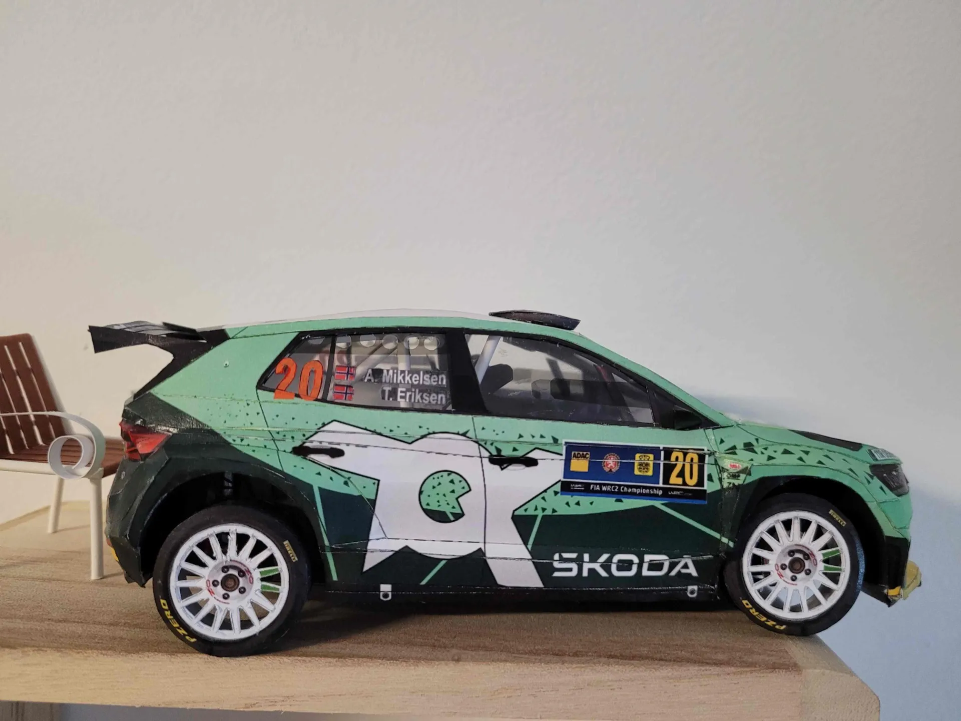 Papierový model Fabia RS Rally 2 - Mikkelsen